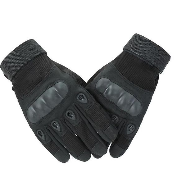 Тактические перчатки Tam Boy Cay227 XL, черные, с защитой, износостойкие, терморегуляция, регулируемый Velcro, четыре направления растяжения, защита углеродом - фото 4