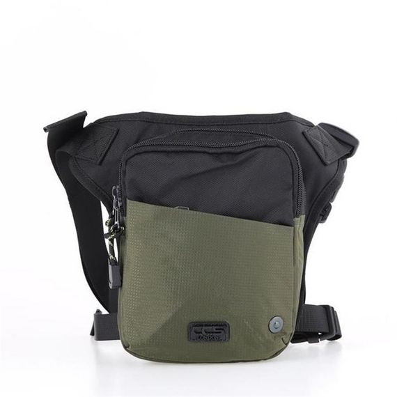 Ççs 31186 Motosiklet Bel Bacak Çanta Yeşil - fotoğraf 1