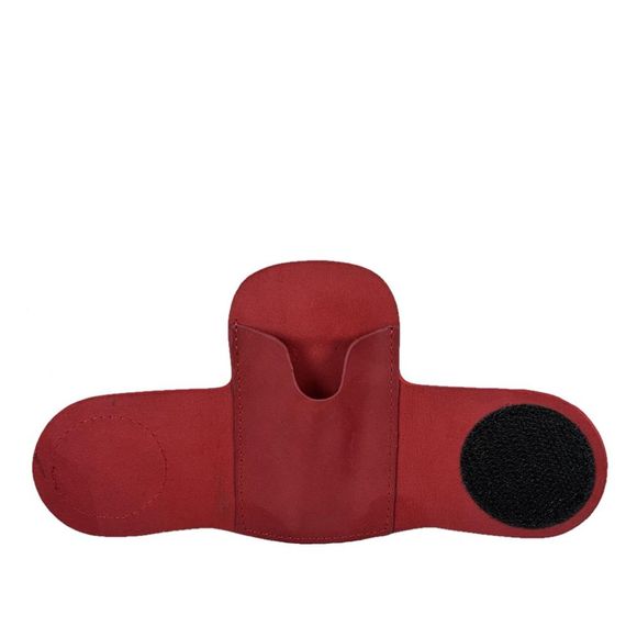 Hakiki Deri Stetoskop Tutucu Organizer Holder Kırmızı - fotoğraf 1