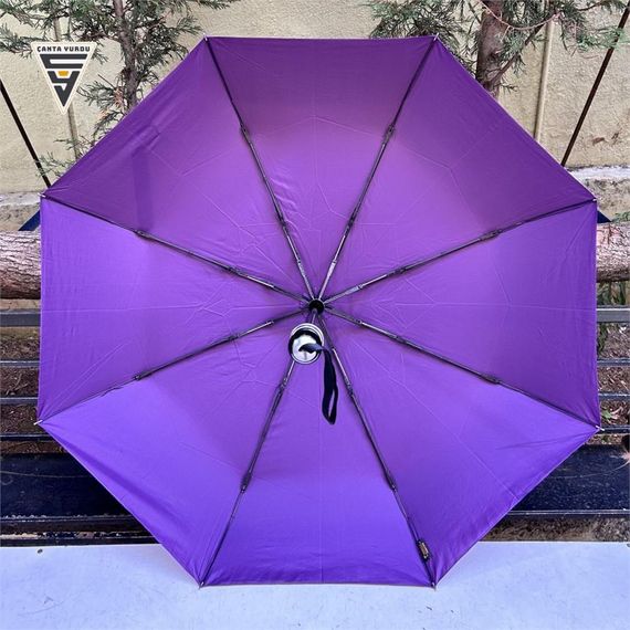 Marlux Özel Tasarım Tam Otomatik Kadın Şemsiye Mor - fotoğraf 3