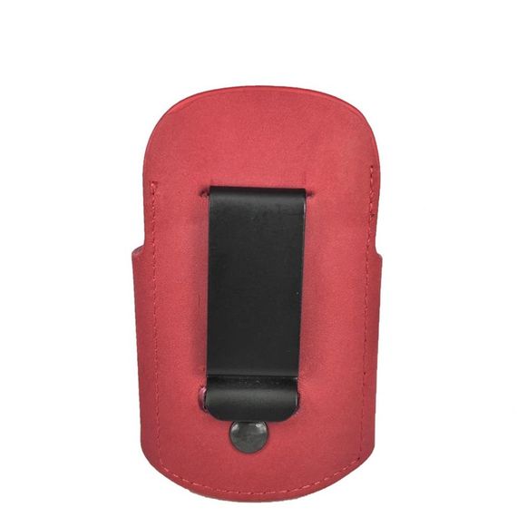 Hakiki Deri Stetoskop Tutucu Organizer Holder Kırmızı - fotoğraf 4