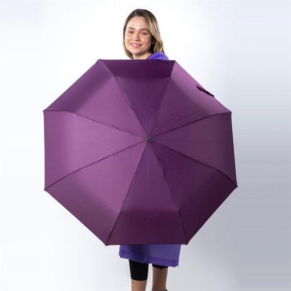 Marlux Özel Tasarım Tam Otomatik Kadın Şemsiye Mor - fotoğraf 5