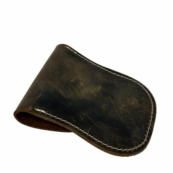Genuine Leather Key Coin Purse Crazy Brown - photo 4