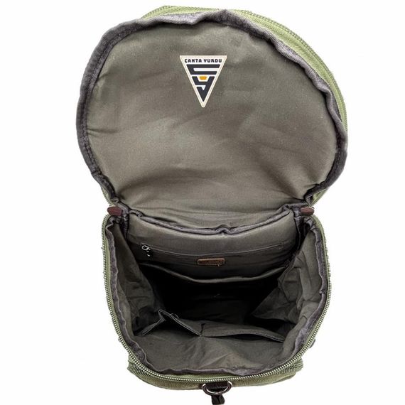 Ççs London 51566 Kanvas Spor Sırt Çantası Yeşil - fotoğraf 5