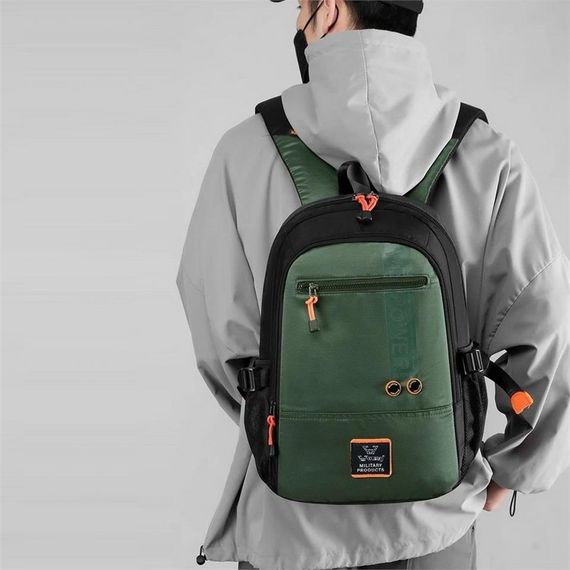 Young Military Su Geçirmez Terletmez Sırt Çantası Yeşil - fotoğraf 2