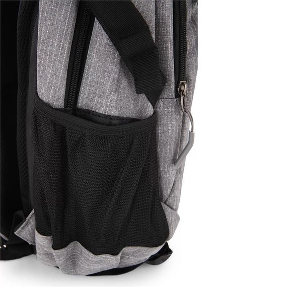 Молодежный рюкзак Young 51546 серый с двумя основными отделениями и множеством карманов, регулируемыми лямками, полиэстером - фото 5