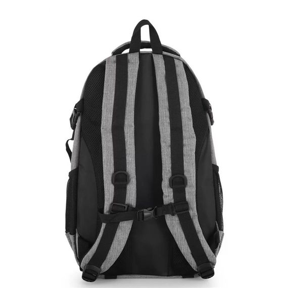 Молодежный рюкзак Young 51546 серый с двумя основными отделениями и множеством карманов, регулируемыми лямками, полиэстером - фото 2