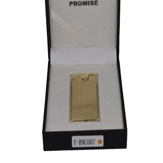 Çelik Depolu Promise Slim Çakmak Altın Sarısı - fotoğraf 5