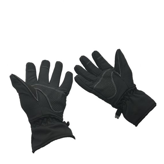 قفازات رياضية للدراجات النارية مقاس L من Softshell Cay254 باللون الأسود - صورة 5
