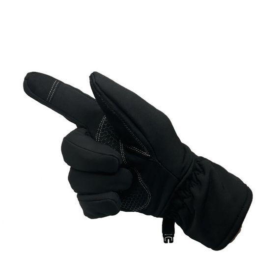 قفازات رياضية للدراجات النارية مقاس L من Softshell Cay254 باللون الأسود - صورة 4