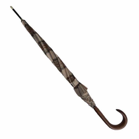 Snotline 23L Baston L5 Kadın Şemsiye Ekose Kahve - fotoğraf 2