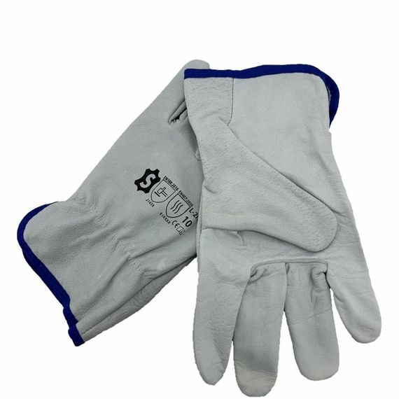 Hakiki L-XL Deri Sürücü Koruyucu Eldiven İş Eldiveni - fotoğraf 3