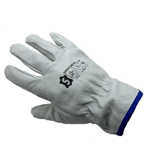 Hakiki L-XL Deri Sürücü Koruyucu Eldiven İş Eldiveni - fotoğraf 2