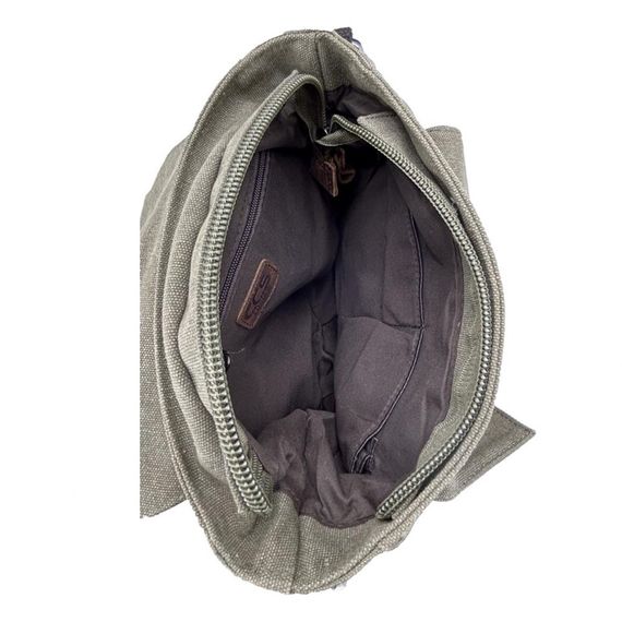 Ççs 31461 Kanvas Postacı Omuz Çantası Yeşil - photo 4