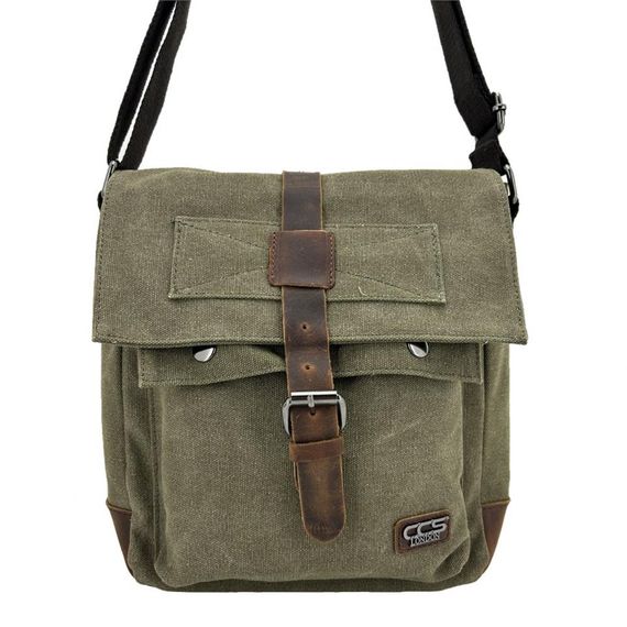 Ççs 31461 Kanvas Postacı Omuz Çantası Yeşil - photo 1