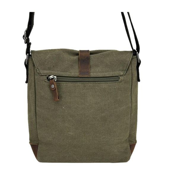 Ççs 31461 Kanvas Postacı Omuz Çantası Yeşil - photo 2