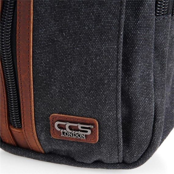 Ççs London 31468 Kanvas Çapraz Çanta Siyah - fotoğraf 5
