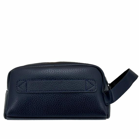 Чоловічий чохол для подорожей Ççs London 31503, синій, з веганської шкіри, 21x12x8 см, з основним відділенням на блискавці для ваших засобів догляду - фото 5