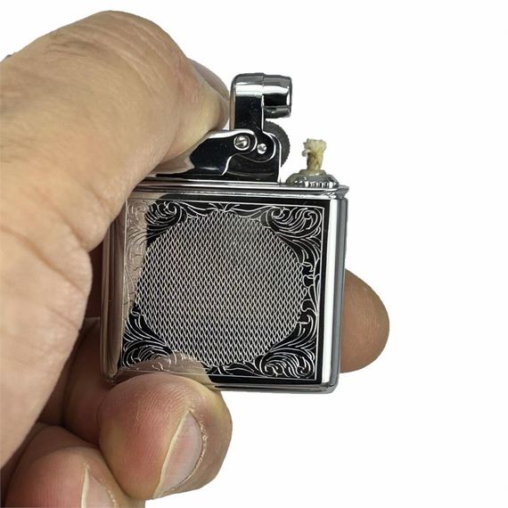 Retro Benzinli Çakmak Muhtar Çakmağı Gümüş - photo 1