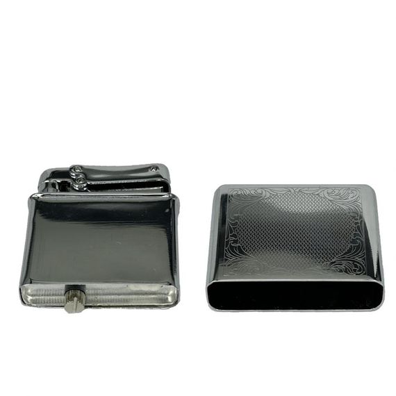 Retro Benzinli Çakmak Muhtar Çakmağı Gümüş - photo 5