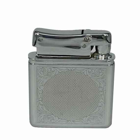 Retro Benzinli Çakmak Muhtar Çakmağı Gümüş - photo 4