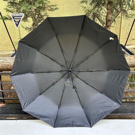 Rainwalker Tam Otomatik 10 Telli Şemsiye Düz Siyah - photo 5