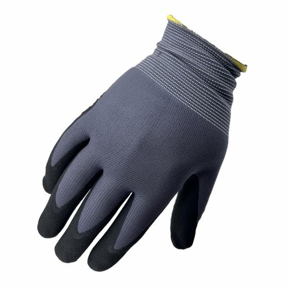 12 Adet S-M Mikro Puanlı Eldiven Koruyucu İş Eldiveni Siyah - fotoğraf 5