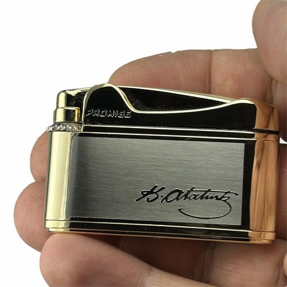 Atatürk Imzalı Gazlı Çakmak Altın Renk - photo 5