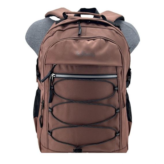 Рюкзак для школы Young 51537, желтый, с 2 основными отделениями, карманами, регулируемыми плечевыми ремнями, 30x45x15 см, полиэстер - фото 4