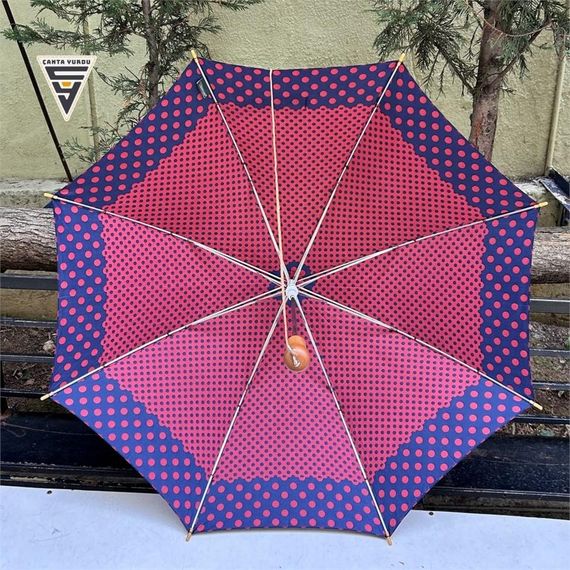 Snotline 23L Baston L2 Kadın Şemsiye Puantiyeli Kırmızı - fotoğraf 5