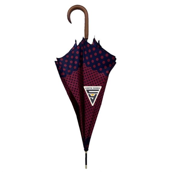 Snotline 23L Baston L2 Kadın Şemsiye Puantiyeli Kırmızı - fotoğraf 3