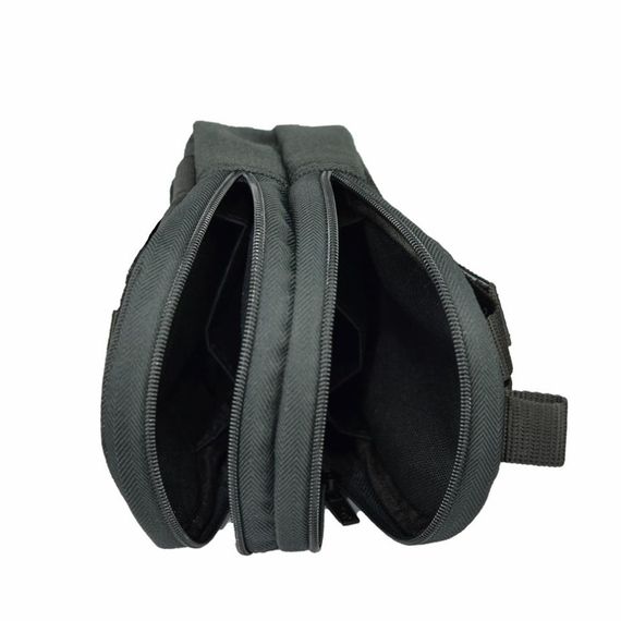 Tactical Molle 610D Cordura Bandolier Waist Bag Black - photo 5