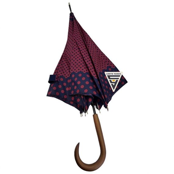 Snotline 23L Baston L2 Kadın Şemsiye Puantiyeli Kırmızı - fotoğraf 1