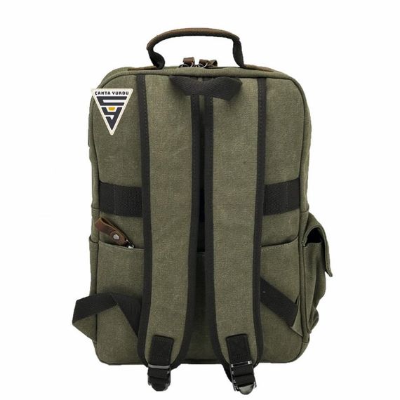 Ççs London 51565 Kanvas Sırt Çantası Haki - photo 4