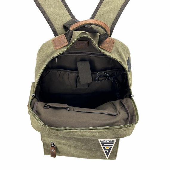 Ççs London 51565 Kanvas Sırt Çantası Haki - photo 3