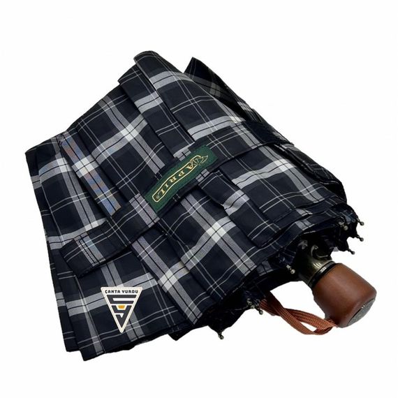 April A238L Otomatik Special Ekose B10 Şemsiye Siyah - фото 1