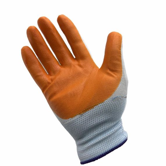 12 Adet L-XXL Genel Maksatlı Nitril Koruyucu İş Eldiveni Sarı - fotoğraf 2