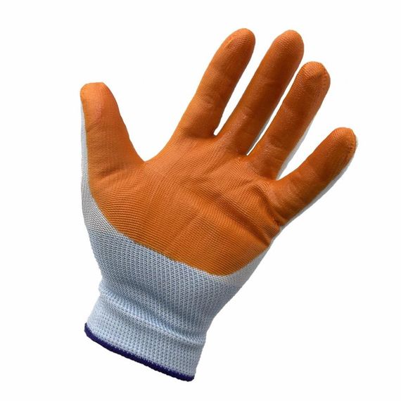 12 Adet L-XXL Genel Maksatlı Nitril Koruyucu İş Eldiveni Sarı - fotoğraf 3