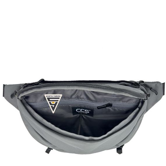 ÇÇS London 31412 Double Compartment XL Waist Bag Gray - photo 4