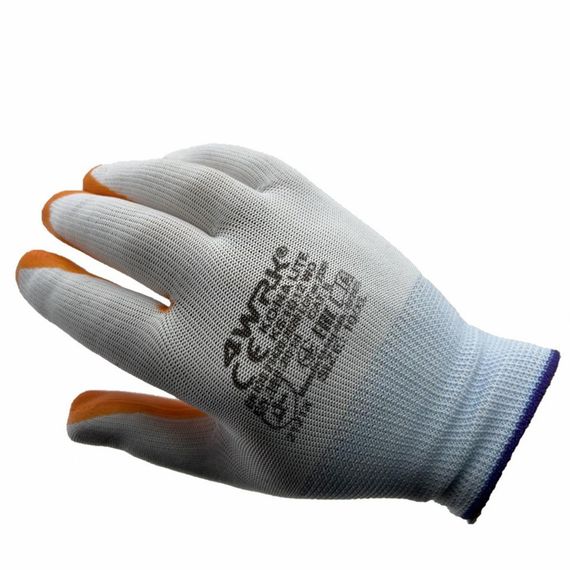 12 Adet L-XXL Genel Maksatlı Nitril Koruyucu İş Eldiveni Sarı - fotoğraf 4