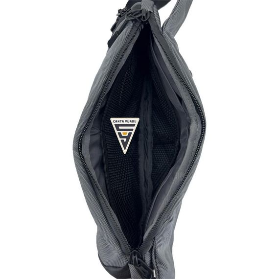 ÇÇS London 31412 Double Compartment XL Waist Bag Gray - photo 3