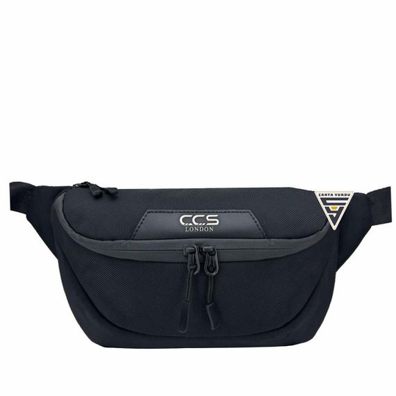 ÇÇS London 31412 Double Compartment XL Waist Bag Black - photo 1