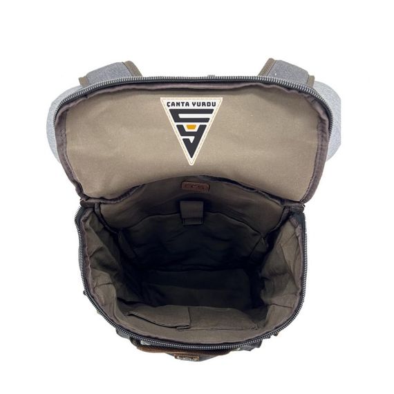 Ççs London 51564 Kanvas Seyahat Sırt Çantası Siyah - fotoğraf 4