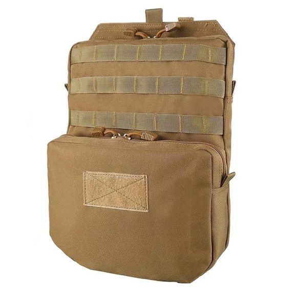 Тактильная сумка для воды Taktikal TK1003 Molle, модулярная, камуфляж, для армии, 3L, 1000D нейлон, карманы для телефона и ключей, размеры 37x27x10 см - фото 1