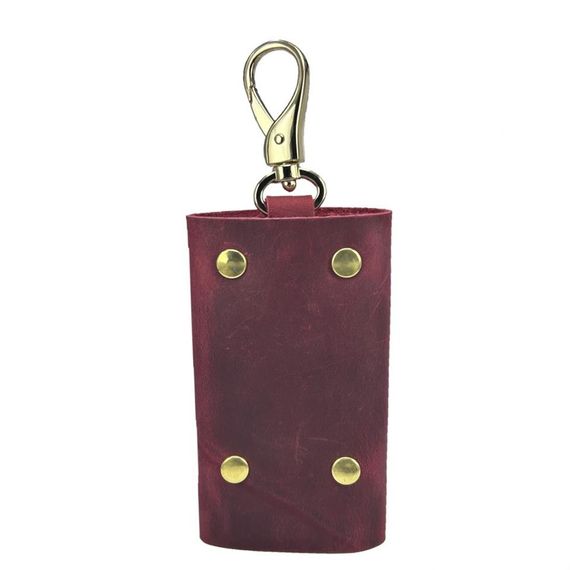 Hakiki Deri Kadın Anahtarlık Crazy Kırmızı - photo 2