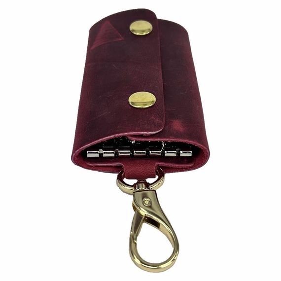 Hakiki Deri Kadın Anahtarlık Crazy Kırmızı - photo 5