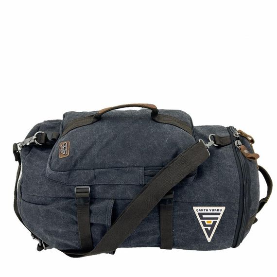 Ççs London 51566 Kanvas Spor Sırt Çantası Siyah - fotoğraf 2