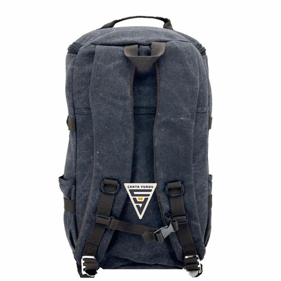 Ççs London 51566 Kanvas Spor Sırt Çantası Siyah - fotoğraf 3