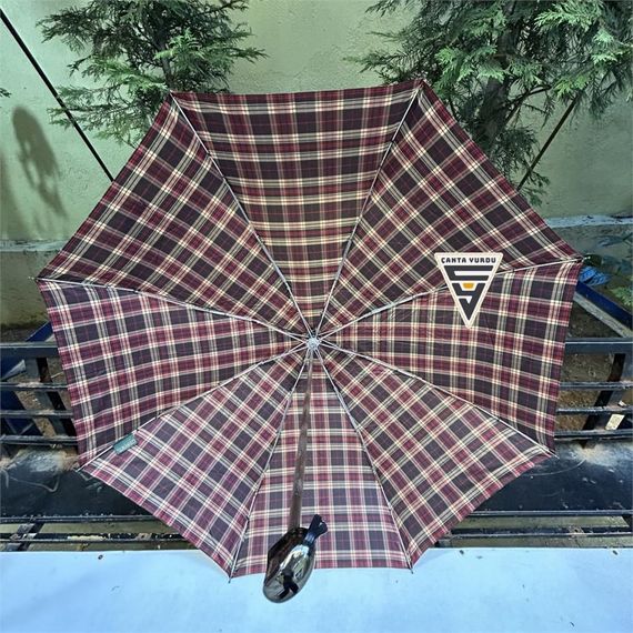 Жіночий мікро міні парасолька April A-236l A4, водонепроникний мікрофібра, компактна для сумки, червоного кольору - фото 5