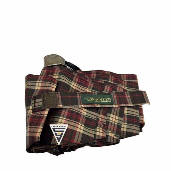 Жіночий мікро міні парасолька April A-236l A4, водонепроникний мікрофібра, компактна для сумки, червоного кольору - фото 2